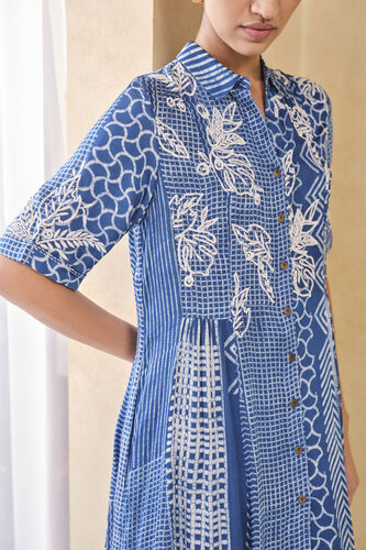 Talivere Handcrafted Dabu Dress - Blue, Blue, image 7